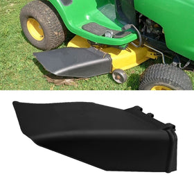 ECOTRIC discharge chute kit front view showing a durable shield for John Deere decks.