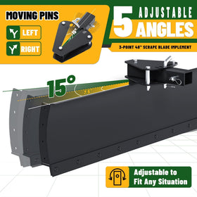ECOTRIC five-angle adjustable blade enabling customized soil work