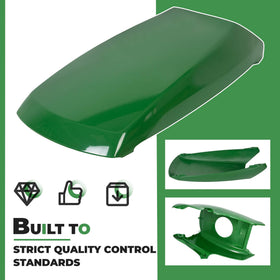 ECOTRIC lower hood close-up reveals robust plastic finish and precise molding.