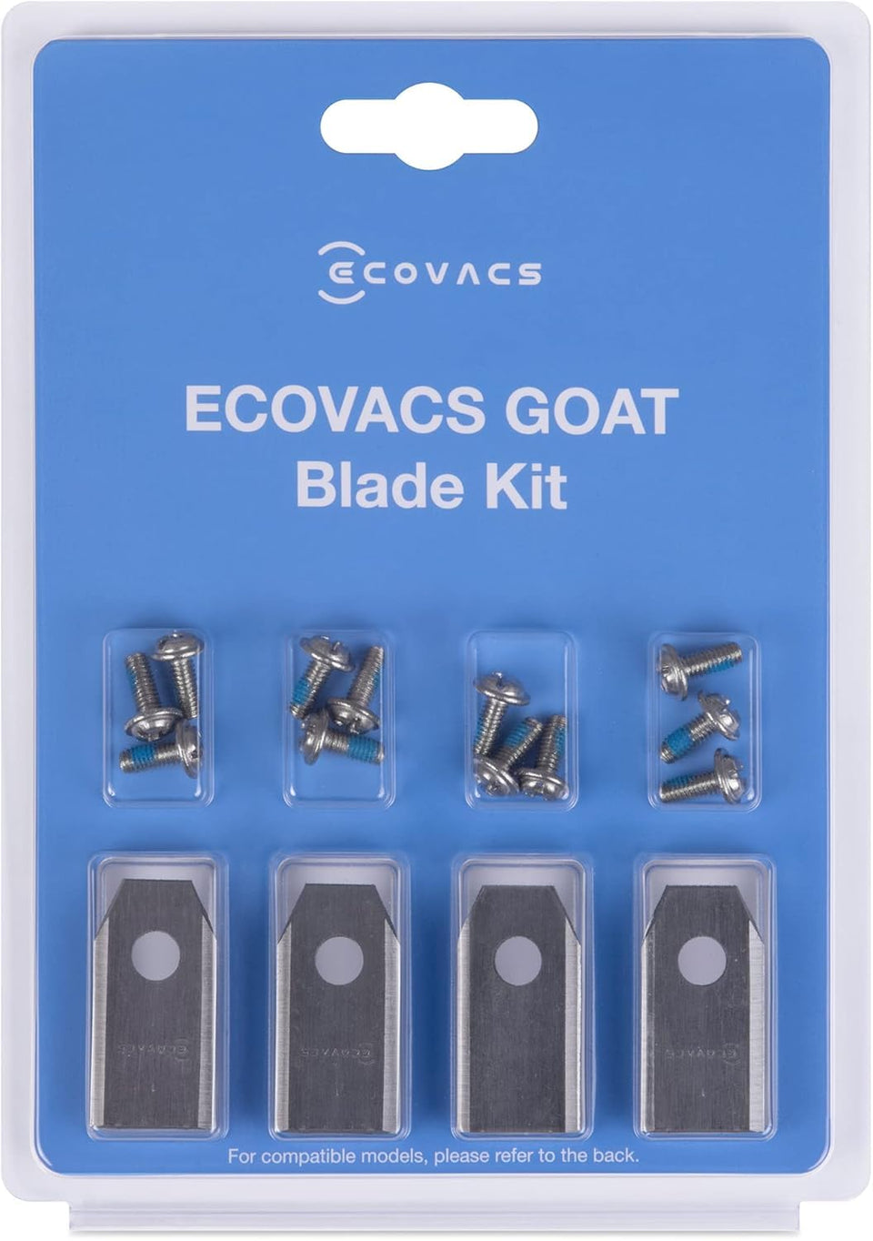 ECOVACS Goat blades kit for O1000 RTK enhances precision mowing and easy maintenance.