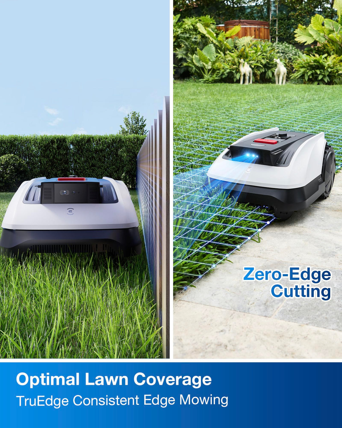 ECOVACS GOAT O1000 RTK IPX6 rating keeps mowing in rain-ready conditions.