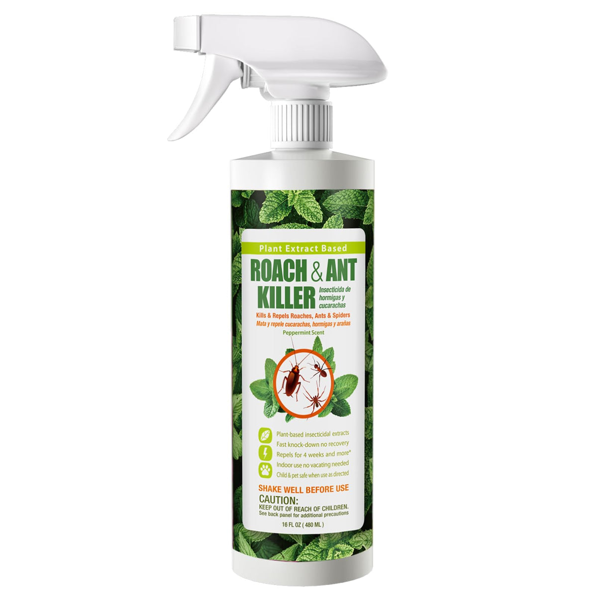 EcoVenger Roach Killer 16 oz bottle pour for quick application and fast contact kill.