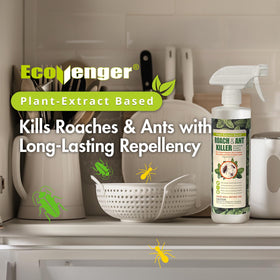 EcoVenger Roach Killer 4-week deterrence helps reduce activity.