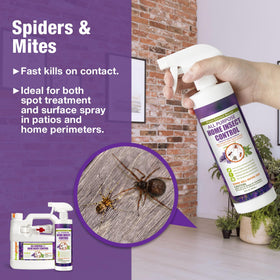 Surface treatment spray illustrating residual protection for weeks