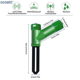 WH51 used indoors and outdoors for irrigation monitoring