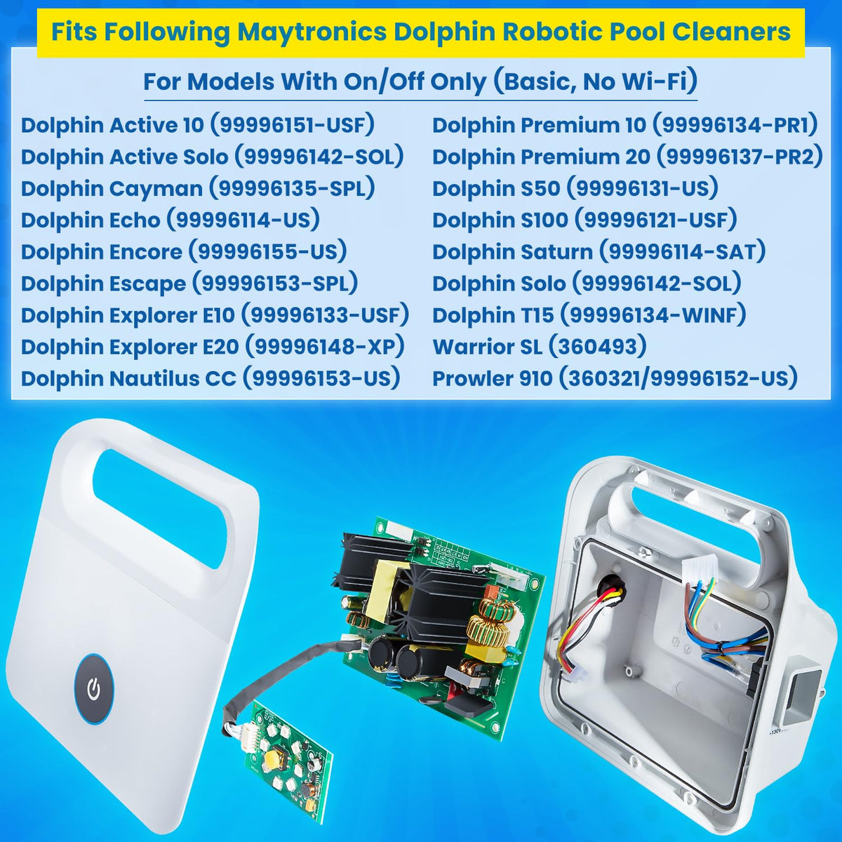 E-cowlboy 99956034 power supply for Dolphin Cayman ensures steady single-cycle power.