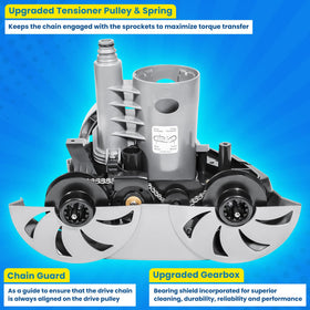 E-cowlboy wear-resistant base assembly ensures long-lasting pool cleaner life
