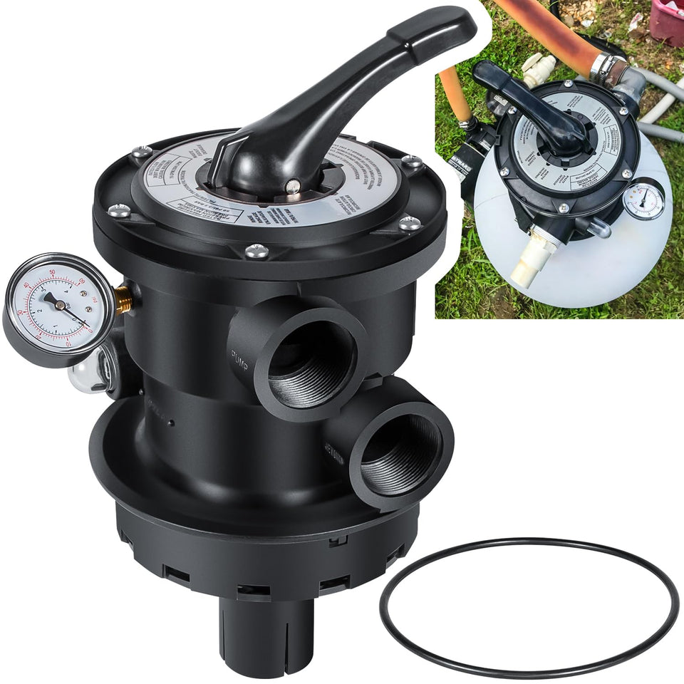 E-cowlboy SP0714T top-mount valve for Hayward, compatible with 1-1/2 inch plumbing.