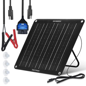 ECO-WORTHY 100W ultra-thin solar panel front view for off-grid charging