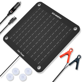 ECO-WORTHY 10W solar panel for outdoor 12V battery charging