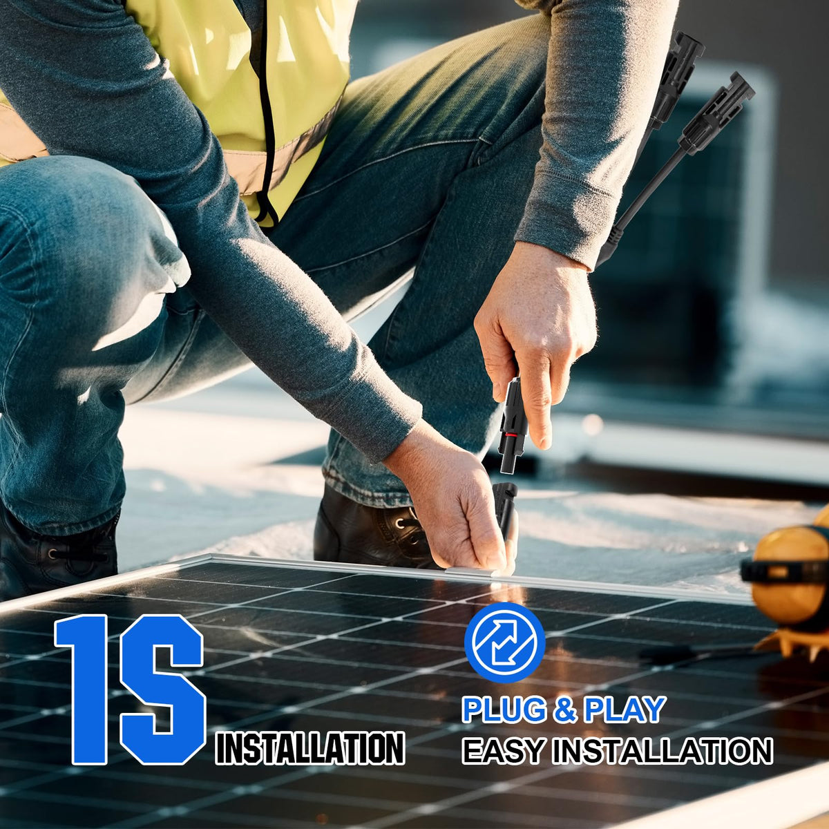 ECOWORTHY 30 A and 1000 V DC rating suits most solar systems.