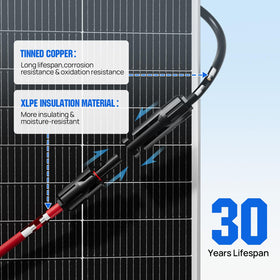 ECO-WORTHY solar connector 2-to-6 Y-branch enables flexible panel configurations.