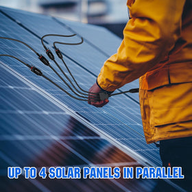 ECO-WORTHY DC 1000V rating supports most solar systems.