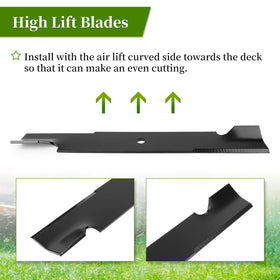 Ecreban blade dimensions 18-3/4 by 2-1/2 inches for 54-inch decks