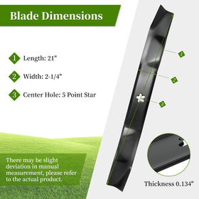 Ecreban 134149 21-inch mulching blades delivering finer clippings and even lawn cover