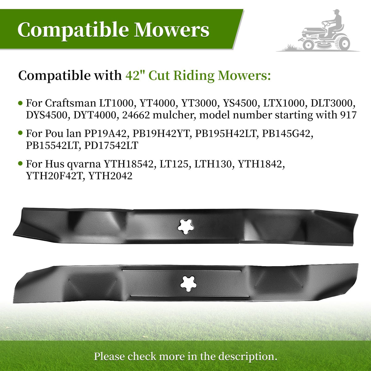 Five-point hub design ensures stable mounting on compatible decks