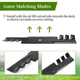 Ecreban 795757 Gator mulching design returns fine clippings to lawn.