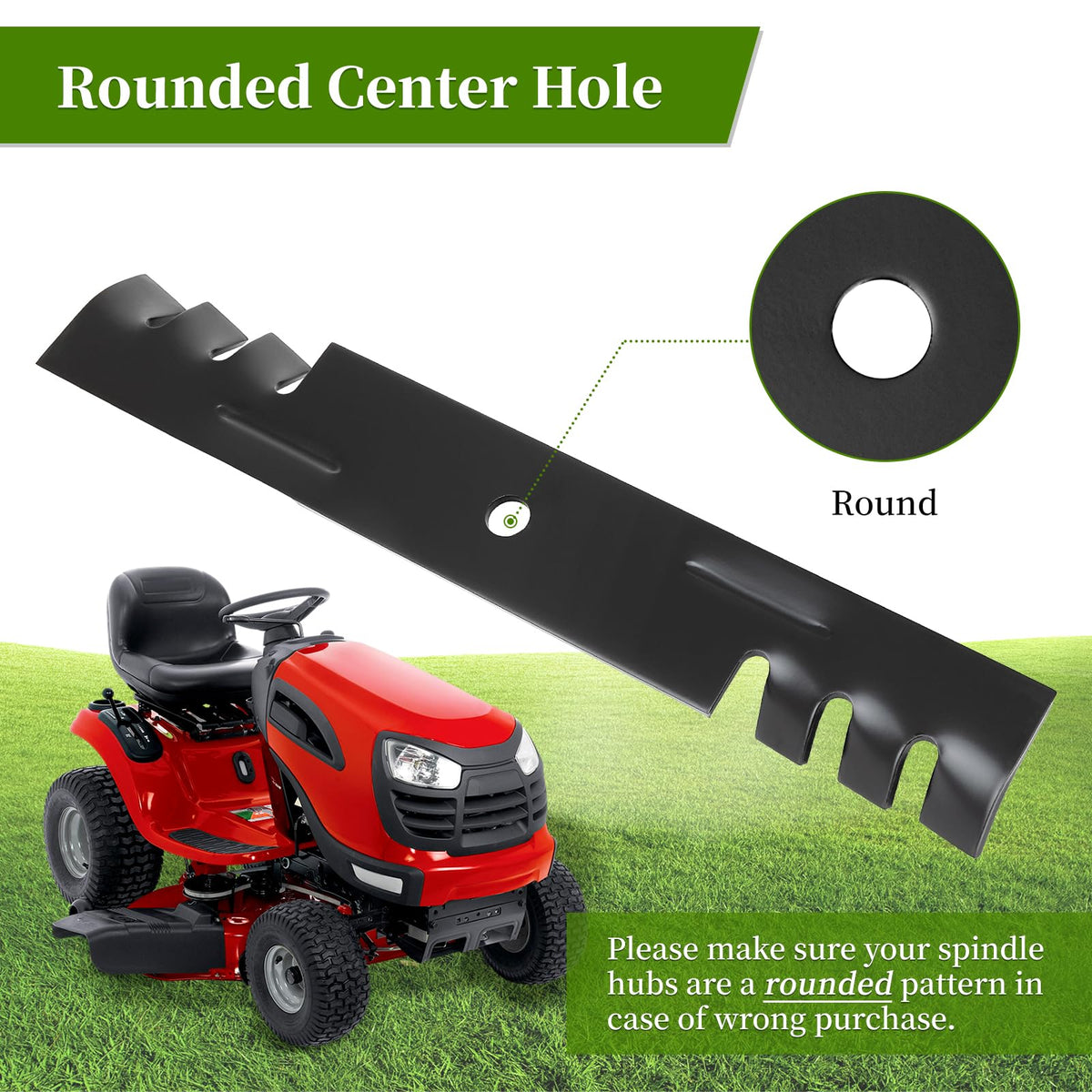 Ecreban 795757 blades designed for Scag compatibility for efficient mulch.