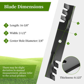 Ecreban 795757 mulching blades replace Bad Boy safely while mowing.