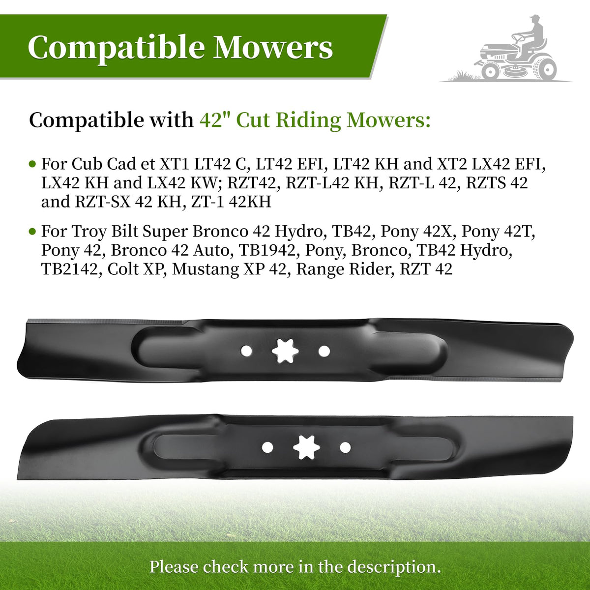 Ecreban compatibility image shows broad model support for Cub Cadet and Troy-Bilt