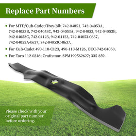 Ecreban easy-install blades with six-point star hub