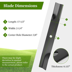 Ecreban high lift blades on a 50-inch deck improve airflow and cutting efficiency
