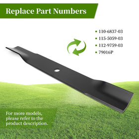 Easy installation of Ecreban blades with standard bolts and nuts