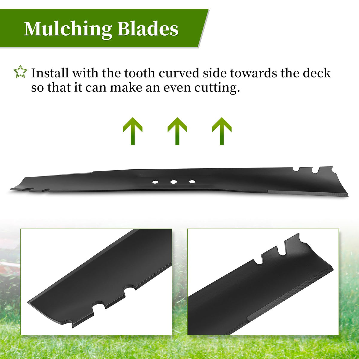 Installation guide image for quick blade replacement.