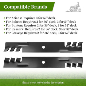 Ecreban 3-pack mulching blades offer convenient, ready-to-swap replacements.