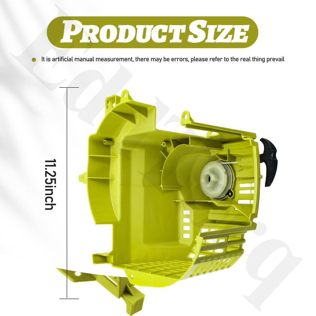 Closeup of EddTorq pull starter showing durable components for daily use