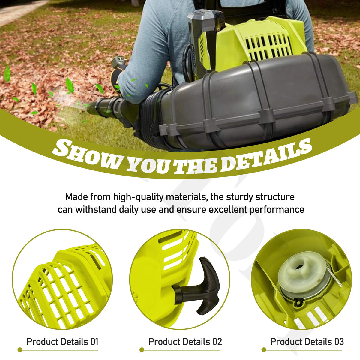 EddTorq pull starter gear detail for reliable engine restart on Ryobi