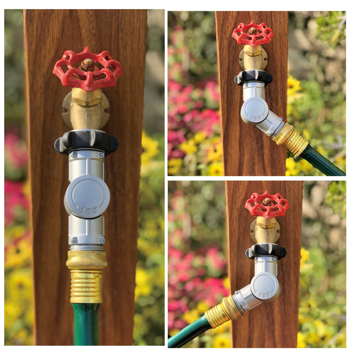 Eden 20051 keeps hoses away from walls for neater setups