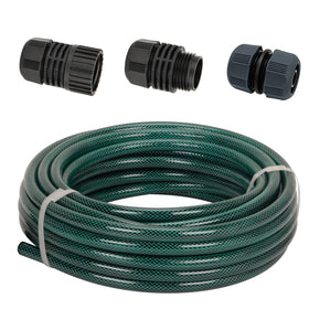 Eden 94051 rubber hose 50ft with braided durability for garden use.
