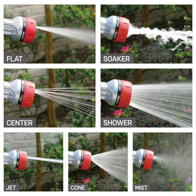 Eden 94805 nozzle with ergonomic grip reduces hand fatigue during gardening