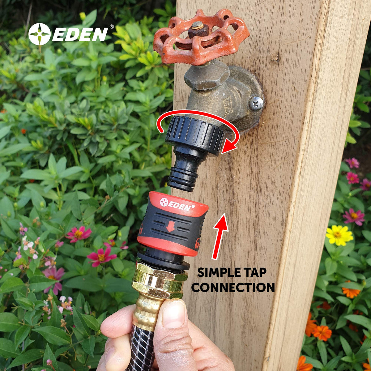Eden 95210 ergonomic soft-grip handle provides comfortable handling.