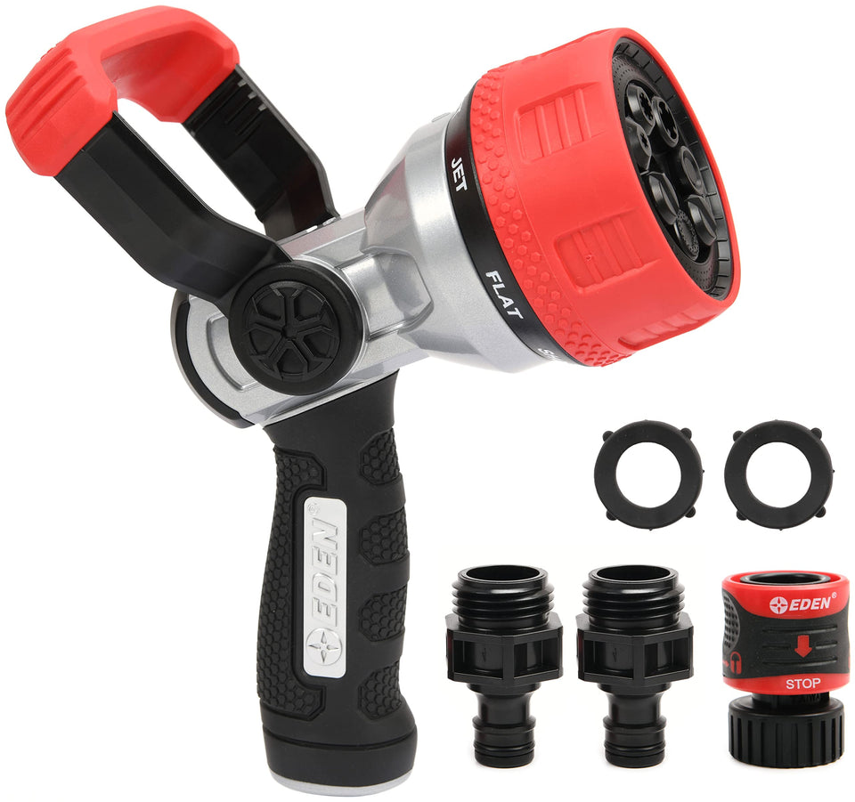 Eden 96806 fireman nozzle with rugged metal construction for lasting garden use