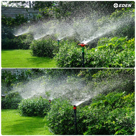 Eden 99999 soft, even water flow improves garden coverage.