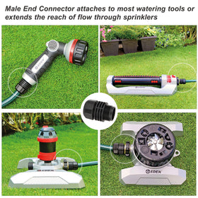 Eden Flex Design compatibility shown with sprinklers and wands.