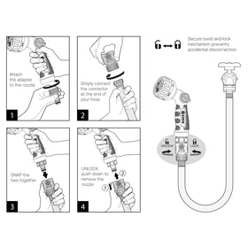 Eden honeycomb grip nozzle offers better control in wet conditions during irrigation