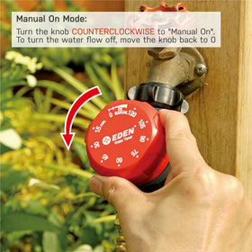 Eden timer includes stainless filter washer for a leak-free seal.