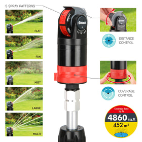 Eden misting feature cools hot days while you garden or entertain outdoors.
