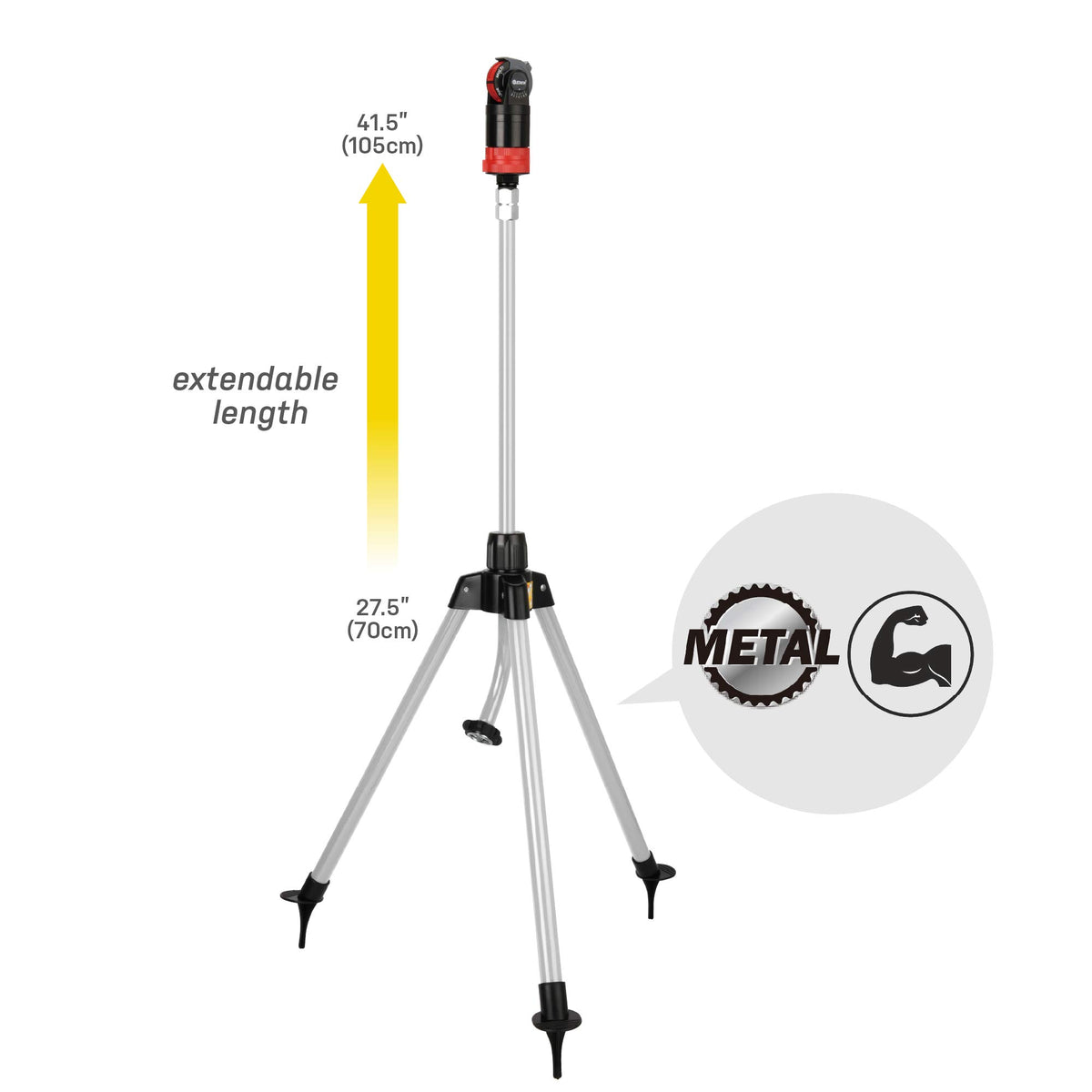 Eden sprinkler with five patterns demonstrates precise irrigation for lawns and garden beds.