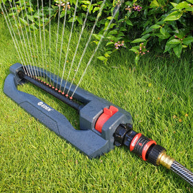 Eden Turbo Oscillating Sprinkler quick-connect feature makes tool swaps easy.