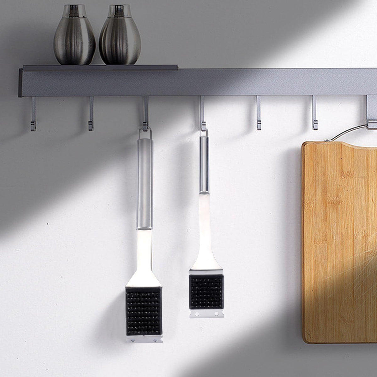 Edgnb dual-pack brushes shown together for versatile grilling cleanup