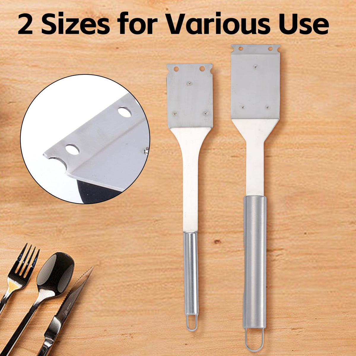 Edgnb ergonomic stainless steel handle highlights durable design