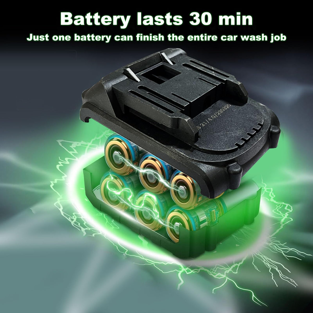 EDOMOL battery-powered blower highlights compact design for easy handling.