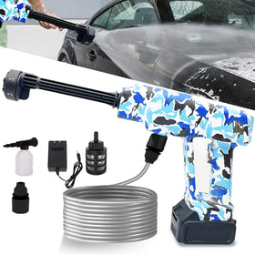 EDOMOL portable cordless blade blower with 6-in-1 nozzle for versatile cleaning.
