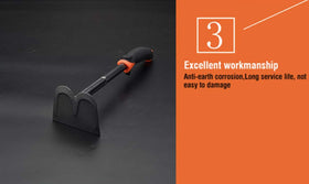 Edward Tools garden tool in tight rows for precise weeding