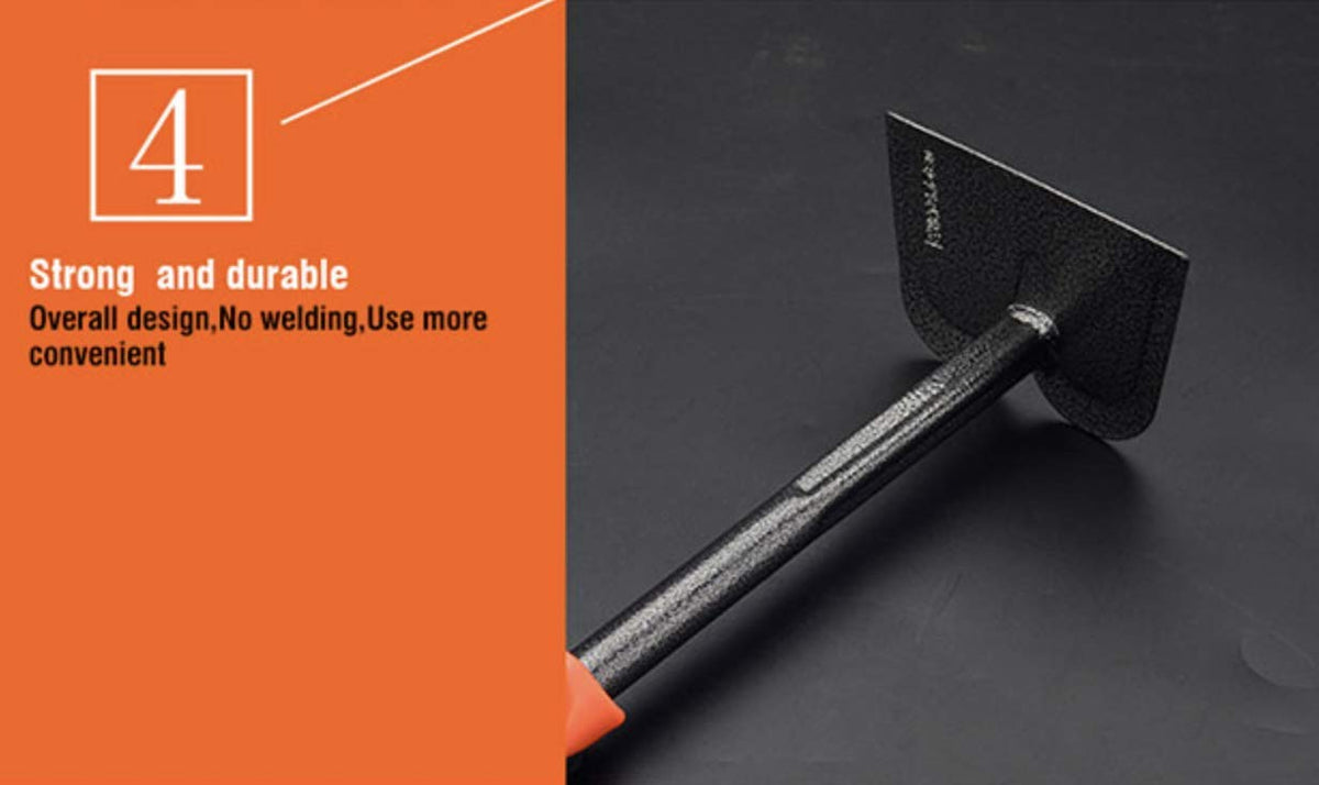 Edward Tools hand hoe front view showing ergonomic design
