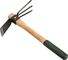 Edward Tools hoe and cultivator blade shows durable carbon steel for tough soil work.